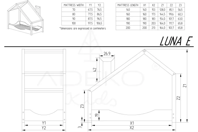 Cabin bed Luna E