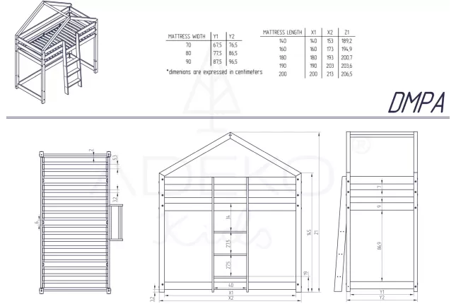 Bunk bed DMPA