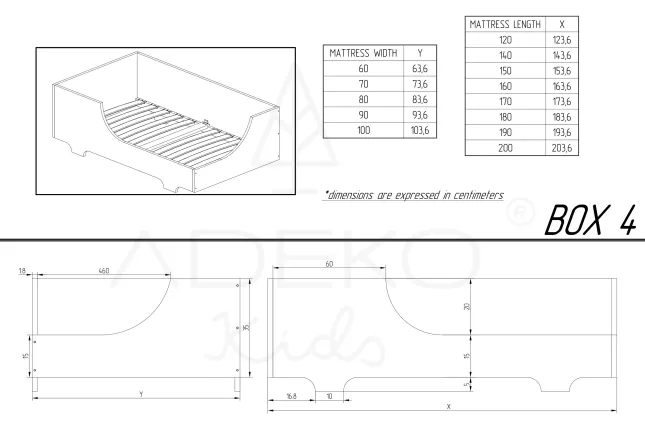 Single bed BOX 4