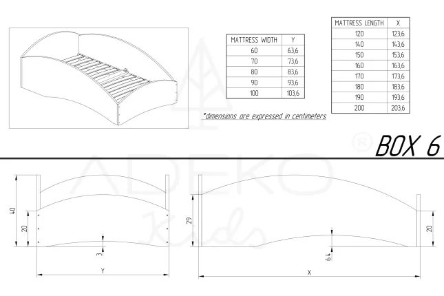 Single bed BOX 6