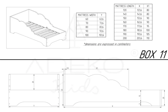 Single bed BOX 11