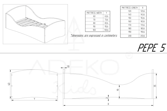 Single bed PEPE 5