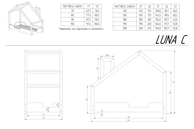 Cabin bed Luna C