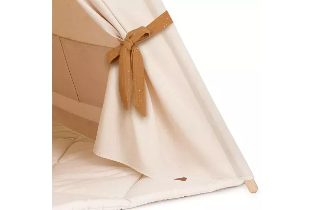 Teepee Tent + Floor Mat - Muslin